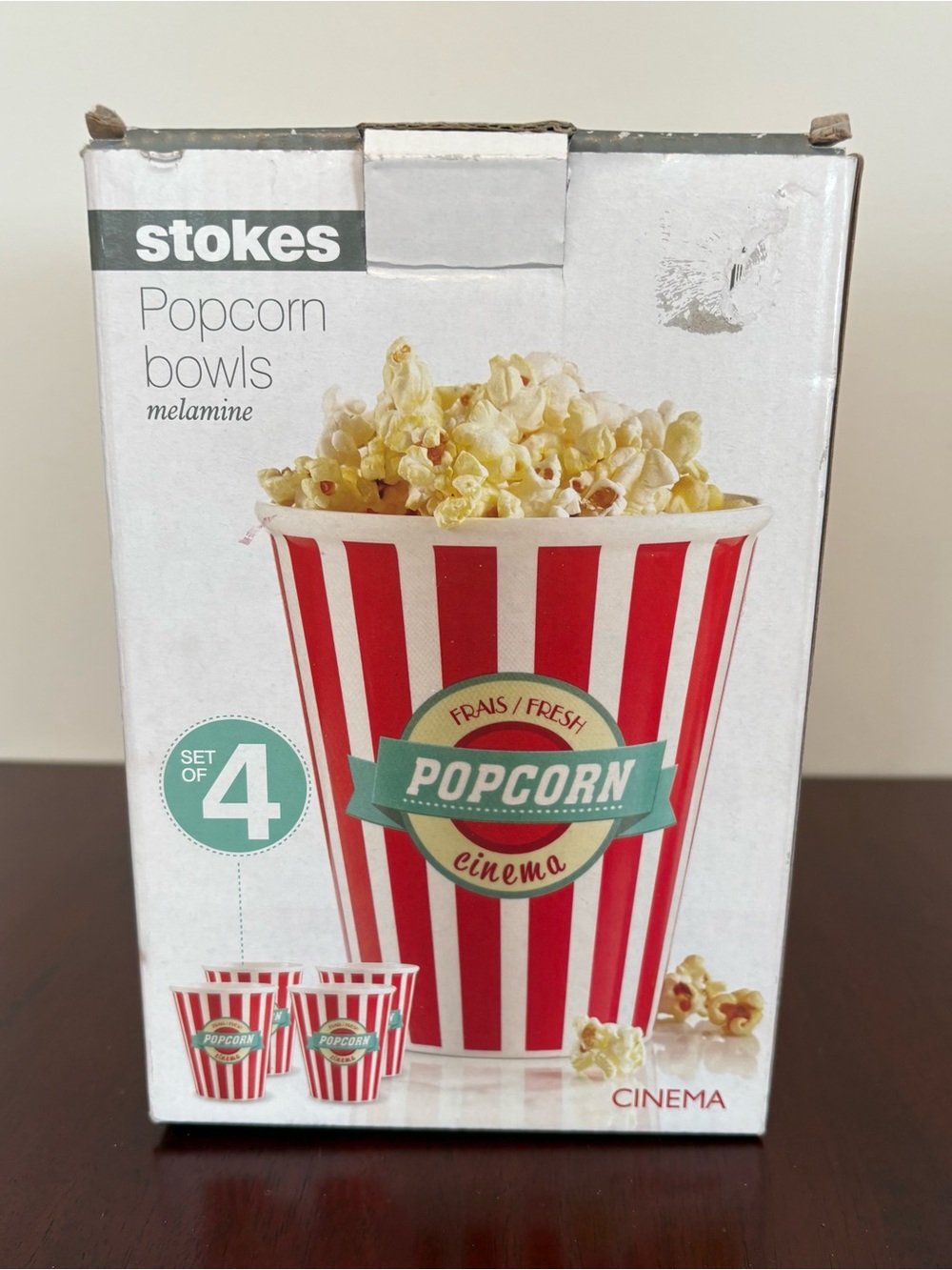 Stokes Popcorn Bowls (Set of 4)
